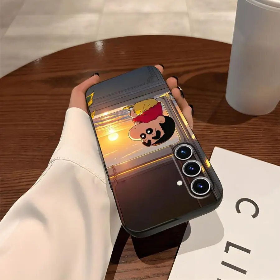 Vibrant Shin-chan Character Phone Cover Case