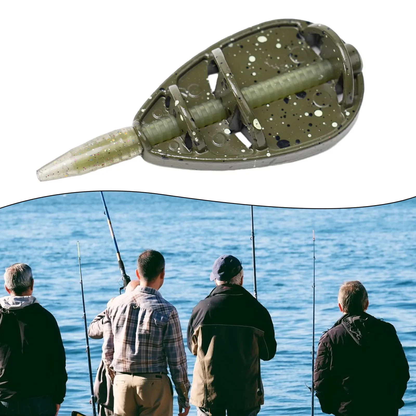 Lot De 6 Mangeoires De Pêche à La Carpe 5 En 1 - 20 G 30 G 40 G 50 G 60 G
