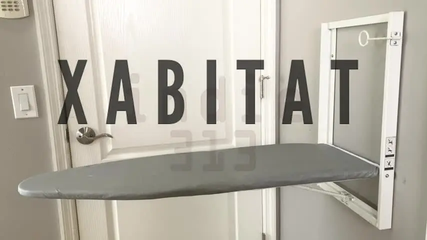 Tabla De Planchar Plegable Para Pared - 93x33 Cm, Funda De Algodón Resistente Al Calor, Cierre De Seguridad, Ahorra Espacio