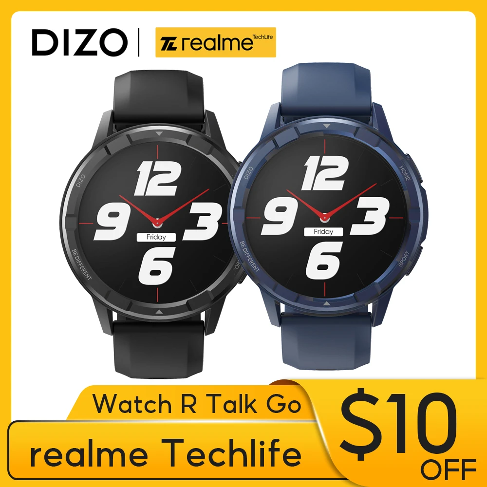  realme Techlife DIZO Watch R Talk Go Smart Watch with Bluetooth Calling Function Sport Fitness Smartwatch Women Men