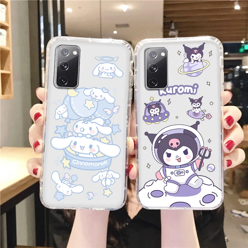 

My Melody Cinnamoroll Sanrio Transparent For Samsung A53 A52 A33 A32 A51 A71 A21S A13 A73 A50 A22 A23 A03 A72 A54 5G Phone Case