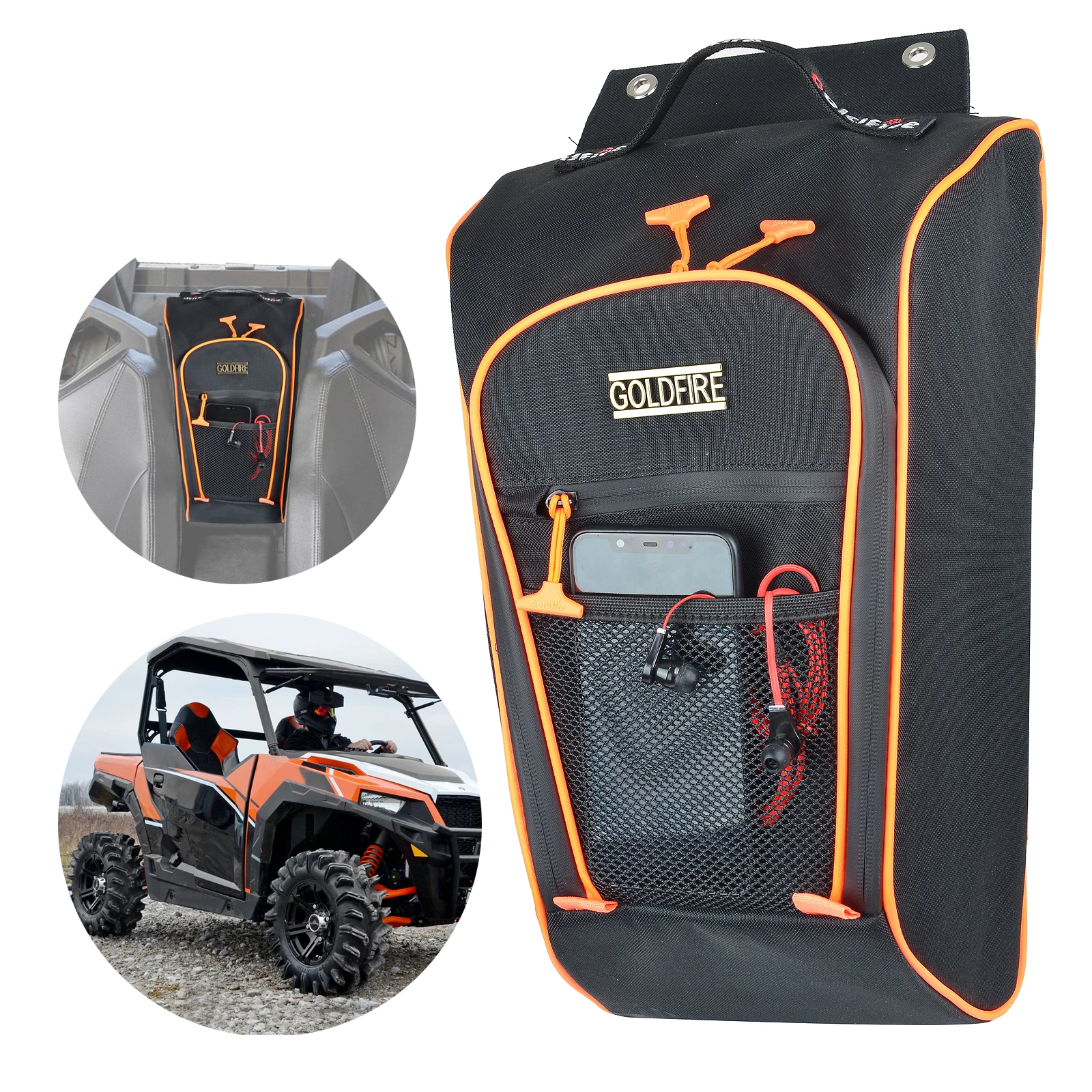 

Waterproof 1680D UTV Accessories Cab Pack Center Seat Bag Organizer Storage Bag Fit For UTV Polaris RZR PRO XP 2020-2021