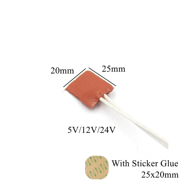 Silicone Heater 12v Sticker Glue  Silicone Rubber Flat Heater Band - 5v  12v 24v 110v - Aliexpress