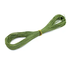 Waxed Nylon Thread Rope for DIY Jewelry and Creative Crafting - 1mm x 9.5m, Single Bar (Leaf green)