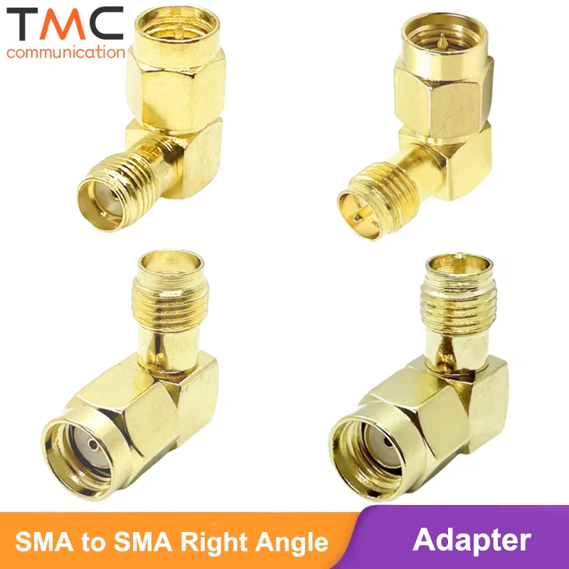 Adaptateur SMA 90° angle droit pour drone FPV, 4 couleurs