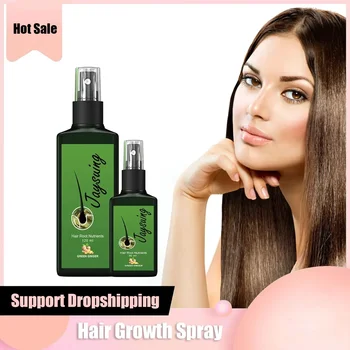 Spray per la crescita rapida dei capelli allo zenzero Ricrescita Nutrire le radici dei capelli Massaggio Trattamento danneggiato del cuoio capelluto Riparazione Rafforzamento del liquido per capelli densi