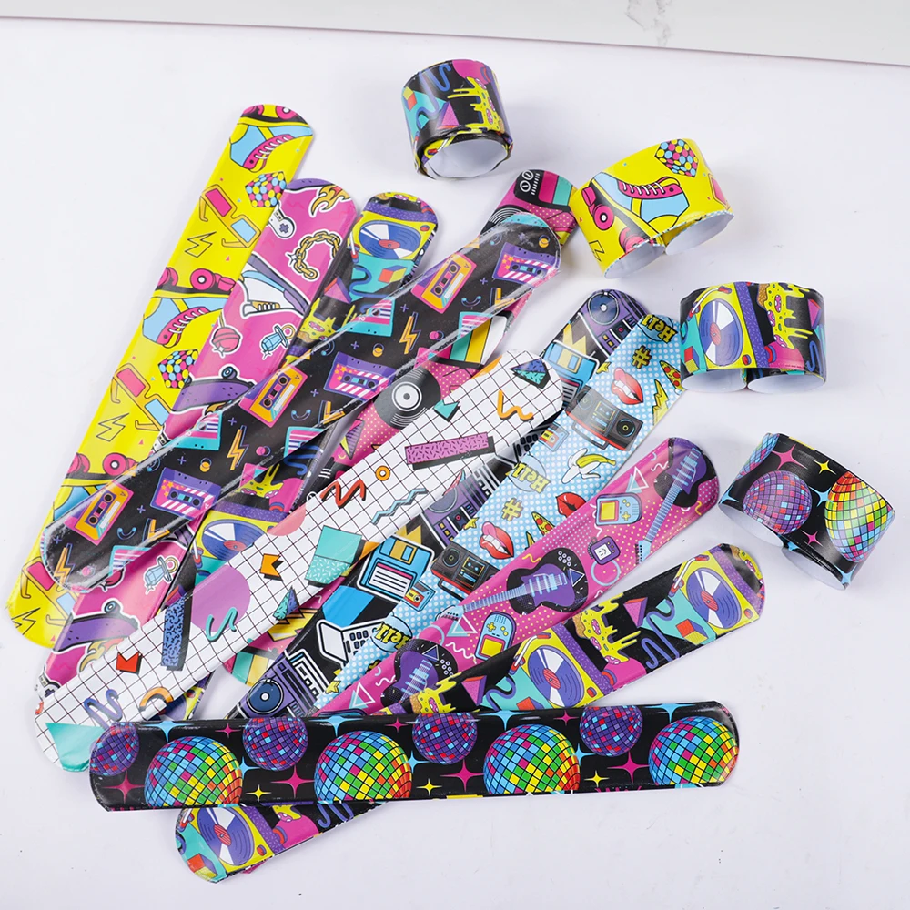 6 Schmetterling Slap Armbänder - Süßes Spielzeug Für Mädchen