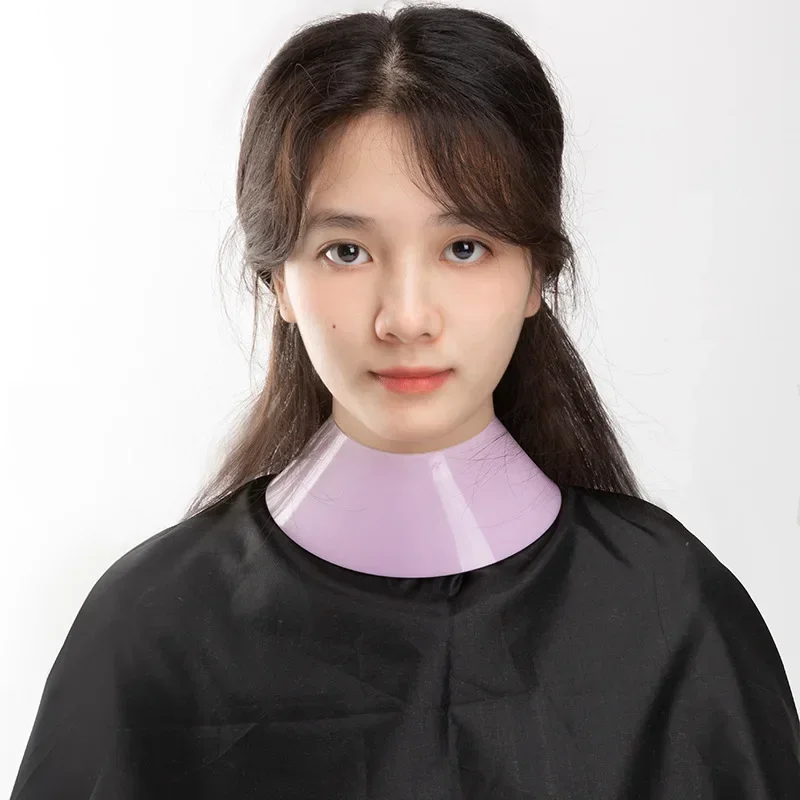 Silicone Stylist Cutting Collar Hair Dyeing Shawl Waterproof Neck Cape Wrap Cover Barber Hairdressing Hair Coloring Accessories 3