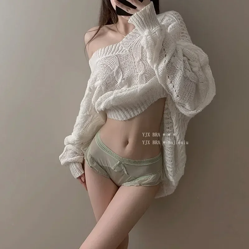 

Стандартные супер дышащие летние трусики, трусики, японские тонкие кружевные и милые: Индивидуальные быстросохнущие милые женские модные