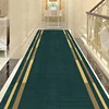 Luxury Gold Hall Corridor Carpet Non-slip Washable Runner Carpets Stairway Hallway Stairs Home Decor Rug Customizable Aisle Rug 2