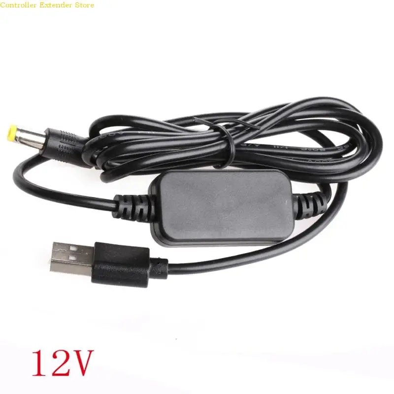 

DC-DC Converter Cable USB 5V to 9V/12V for DC 5.5mmx2.1mm Power