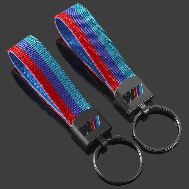 Leather-Car-Keychain-Key-Chain-Rings-3D-Metal-Keyring-For-Bmw-M ...