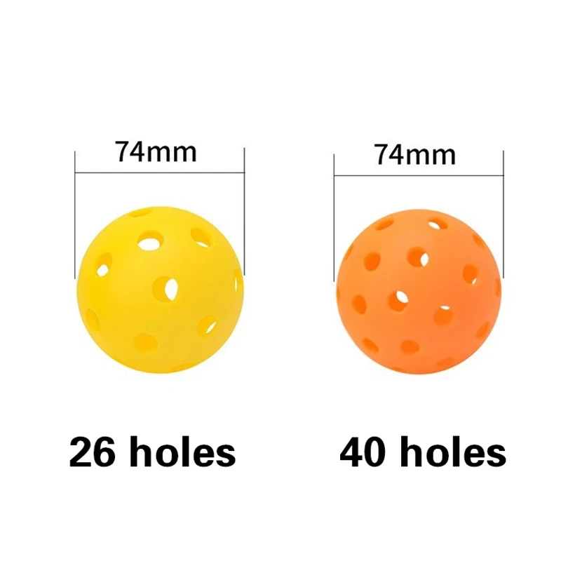 Pickleball Injection Molded Resilient 40-Hole Ball-TPE Elasticity Ball Outdoor Sports Playing Experience