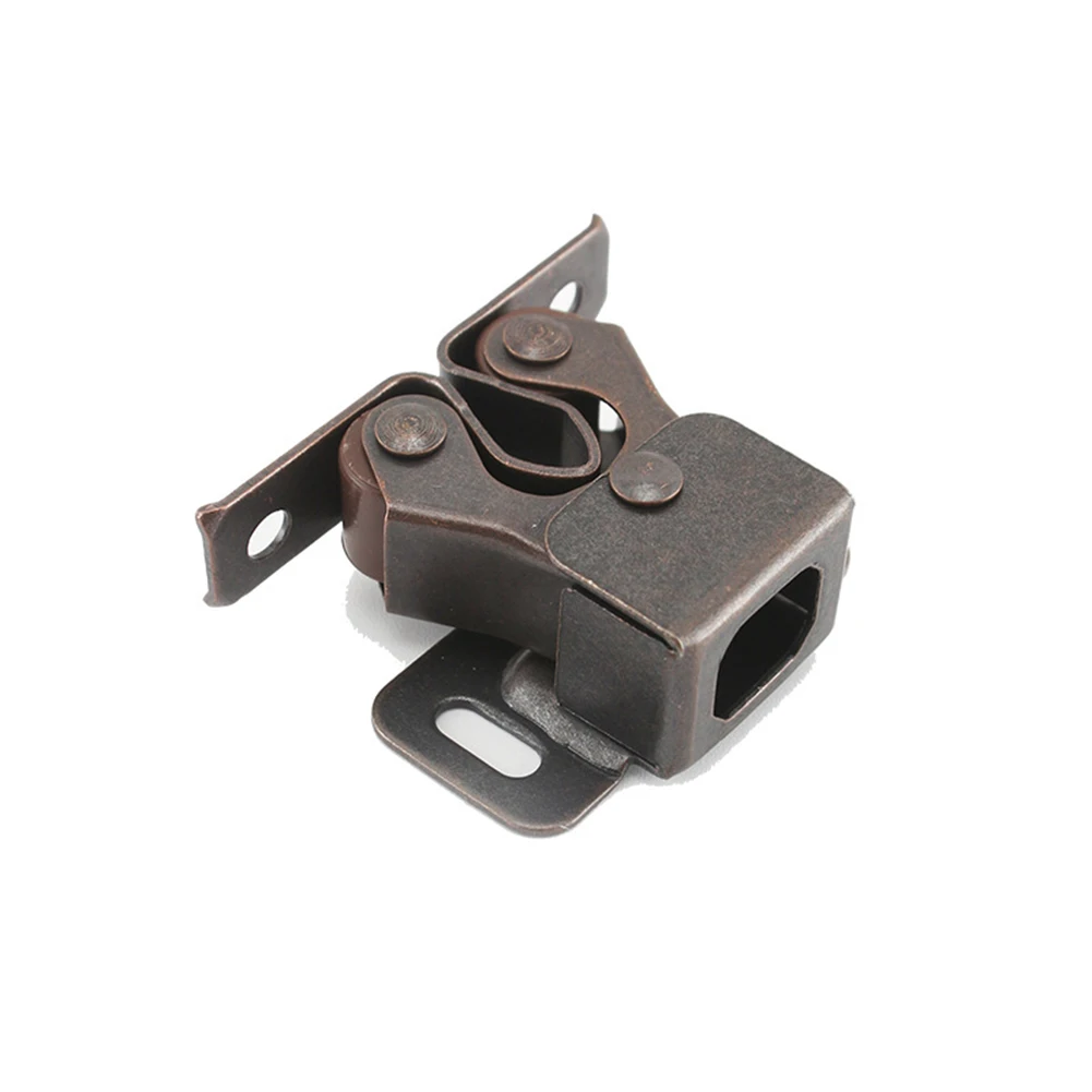 Set of 2 Cabinet Door Touch Latch Clips - Easy-Open Hardware Accessories for Wardrobes and Cabinets