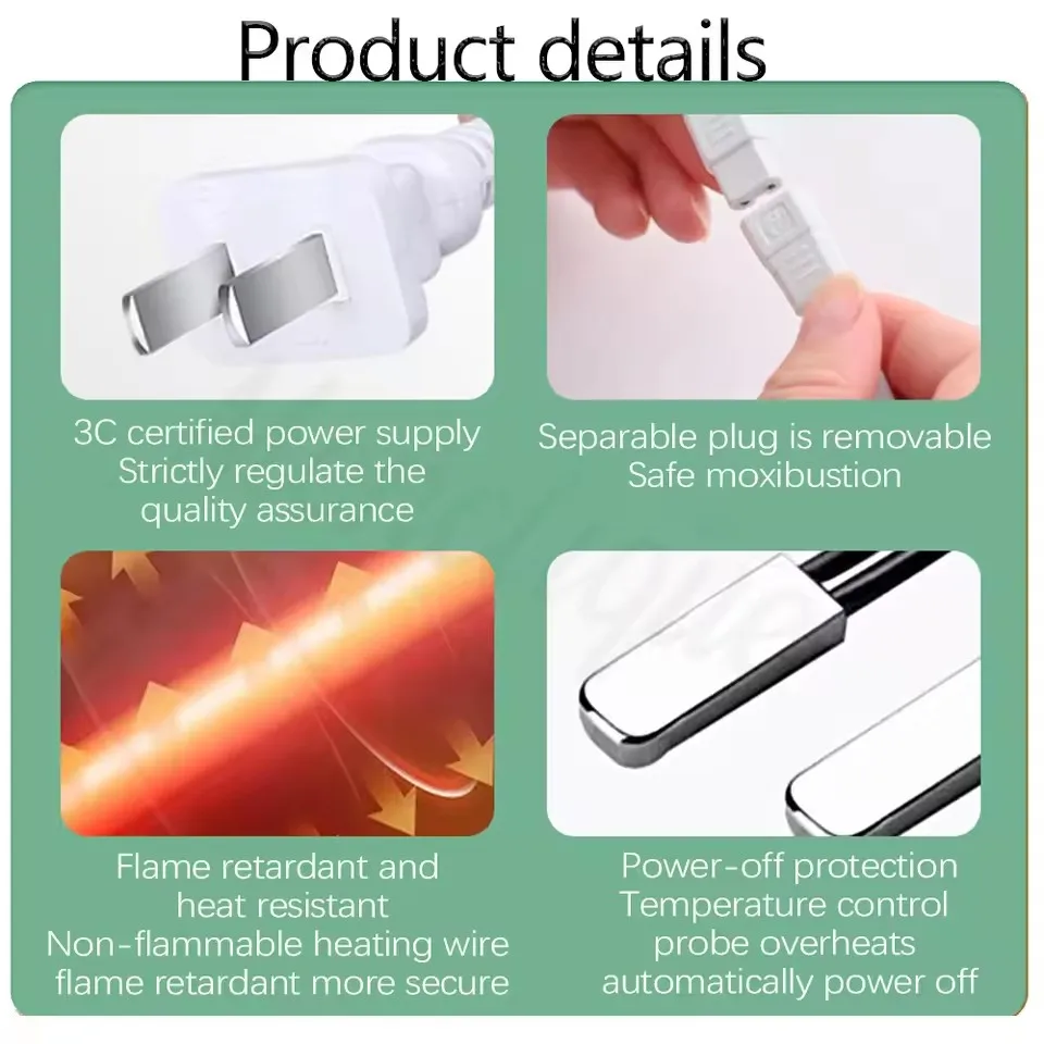 Electric Leg Massager Winter Thermal Knee Pad 9-Speed Hot Compress Relax Muscles Promote Blood Circulation with Remote Control