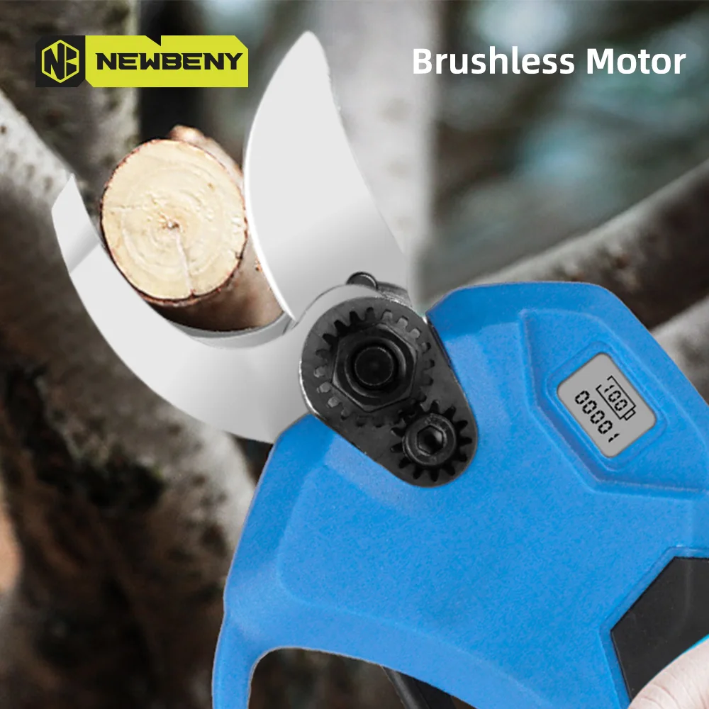 NEWBENY Brushless Electric Scissors Garden Cordless Pruning Scissors Branches Cutter Landscaping Tool For Makita 18V Battery 6