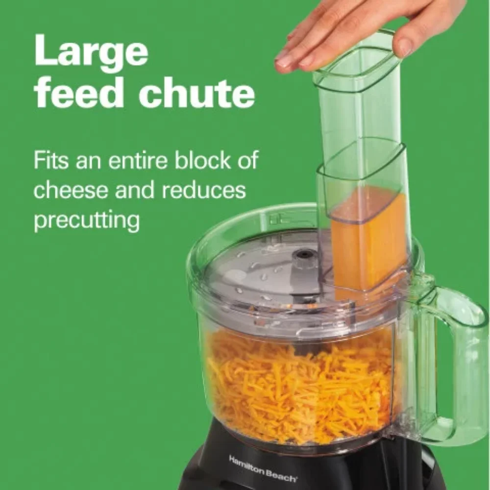 Hamilton Beach Food Processor & Vegetable Chopper, 70740, 8 Cup, Black