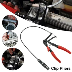 Ferramentas do veículo automático tipo de cabo flexível fio longo alcance braçadeira de mangueira alicate para reparos de carro braçadeira de mangueira remoção ferramentas manuais alicate