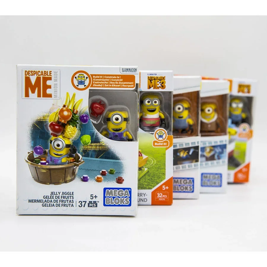 Bloks Construcx Minions Minions Series Building Anime Figure Mini Cute Collectible Model Toys Room Ornament Regalo Di Compleanno