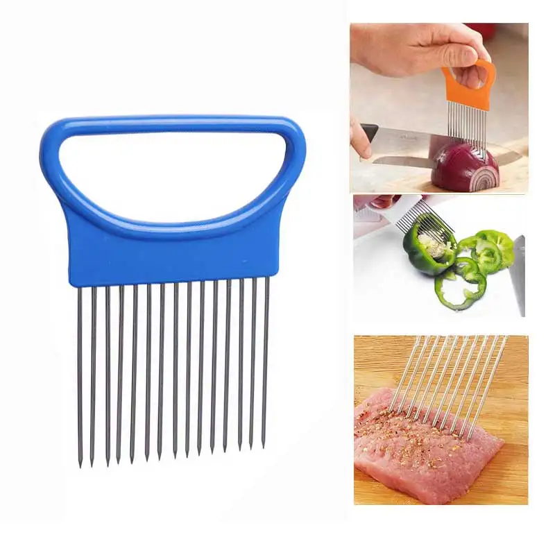 Vegetable Slicer: Shrendders & Slicers Onion Cutter Vegetables Slicer Tomato Cutting Aid Kitchen Accessories