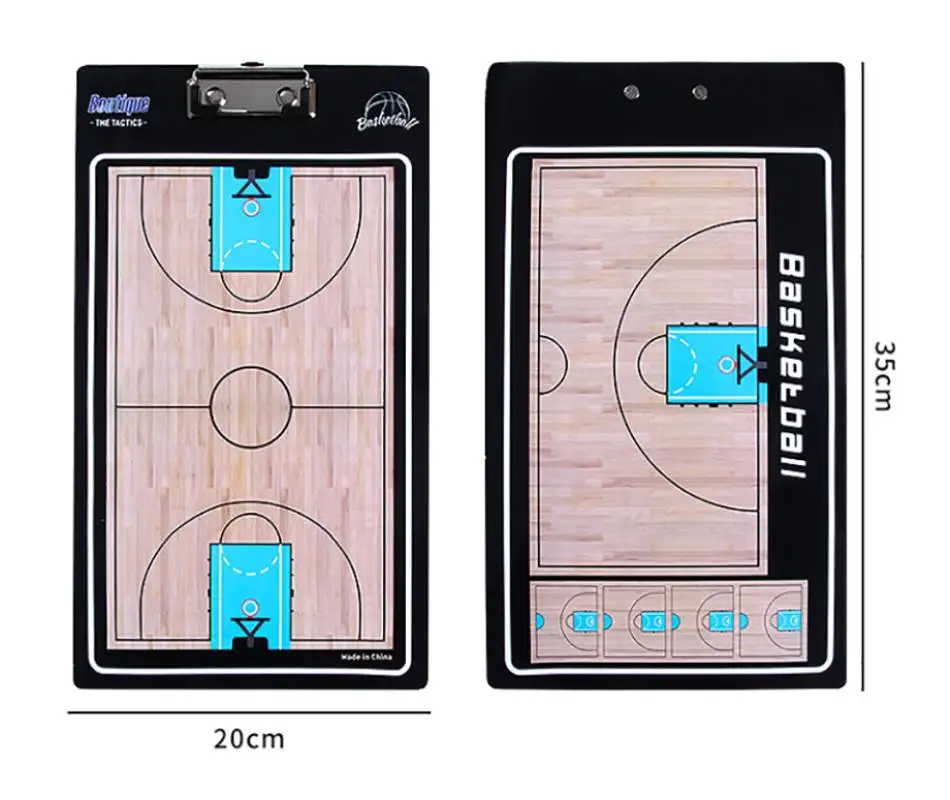Portable Basketball Tactical Board Coach Instruction Tool Basketball Teaching Coach Sets Folding Magnetic Erasable Tactical Book