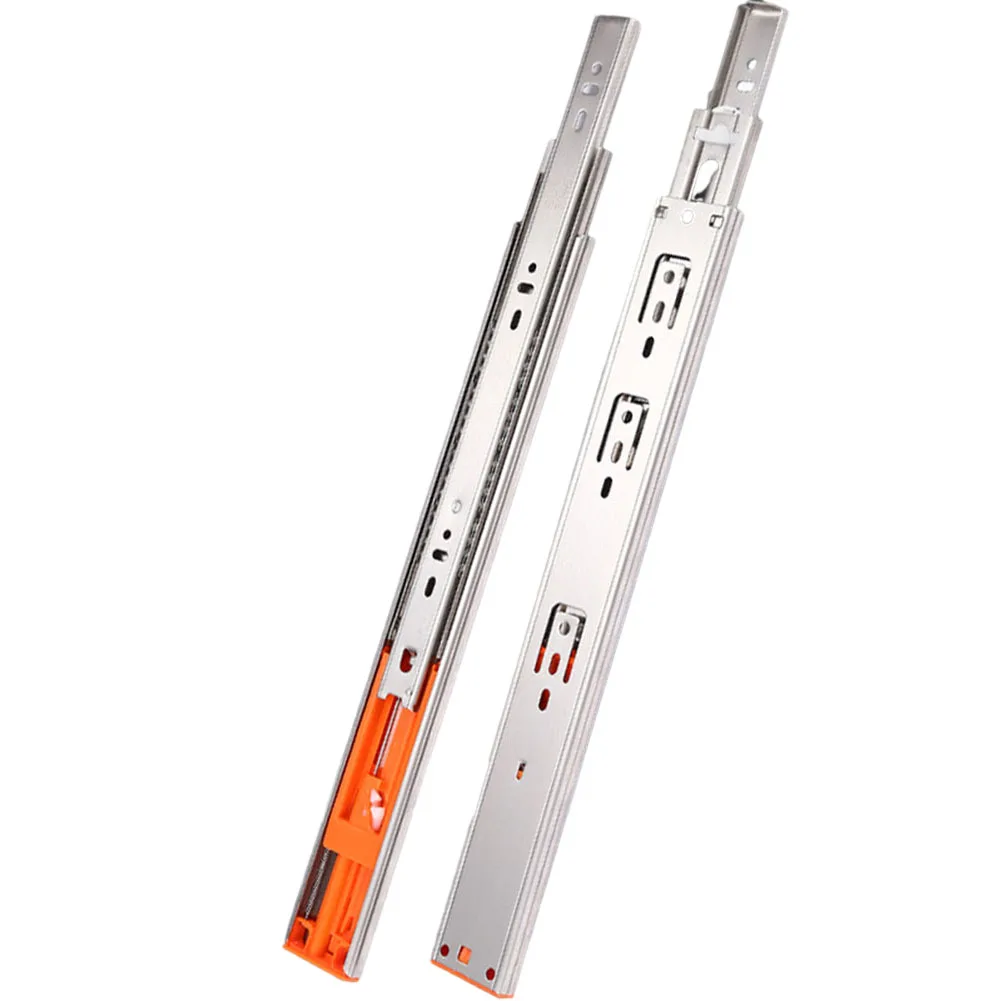 Description Picture 4 of itemStainless Steel Thickened Hydraulic Damping Buffer Drawer Slide Silent Two-Section Cabinet Slides Furniture Hardware 8~20Inch
