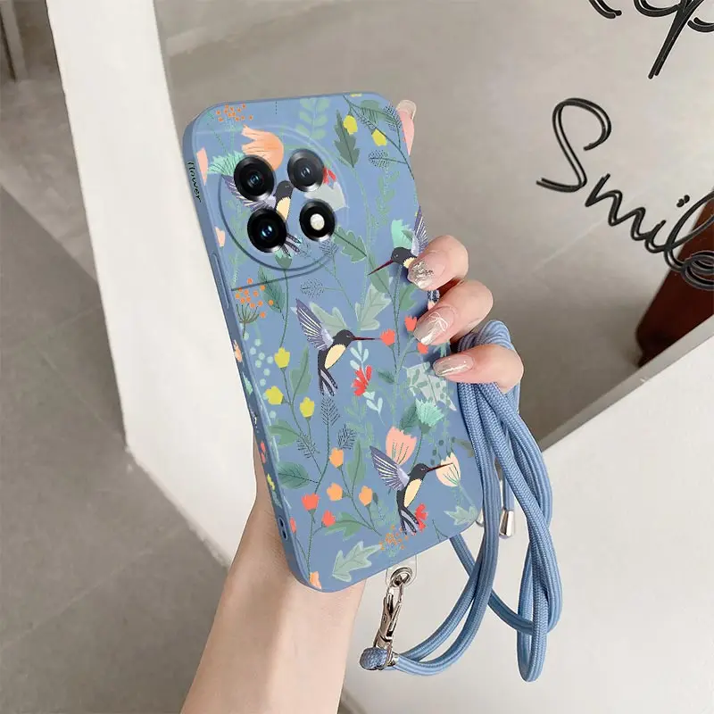Bright Branch Silicone Phone Case - Elegant Protective Cover