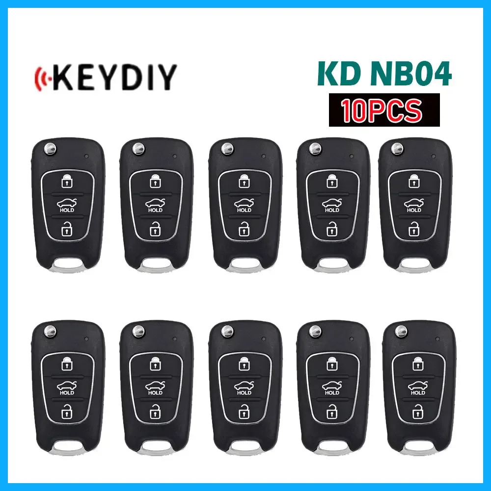 

10pcs KEYDIY NB04 3 Buttons Multi-functional Car Remote Key NB Series Universal Remote Key for Hyundai Style KD900 URG200 KD-X2