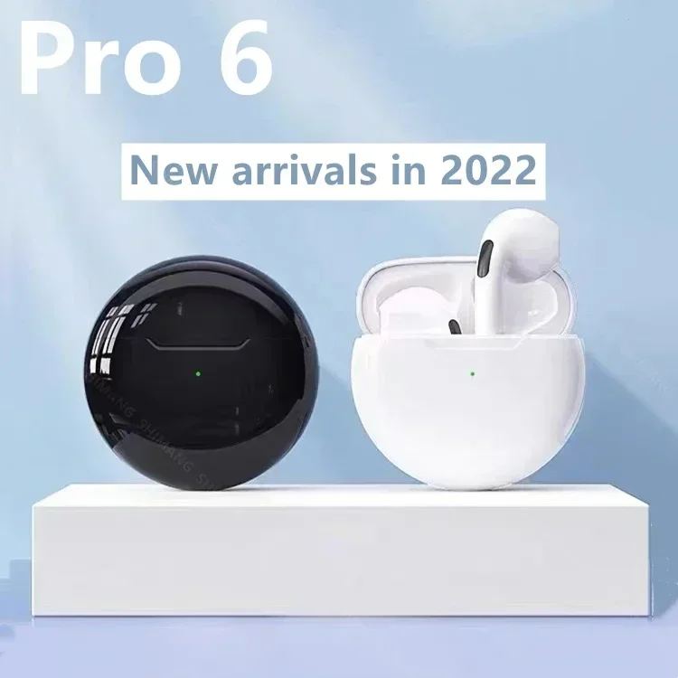 Pro 6 TWS Wireless Headphones with Mic Fone Bluetooth Earphones Sport Earbuds Running Pro6 Headset for Apple IPhone Xiaomi 2