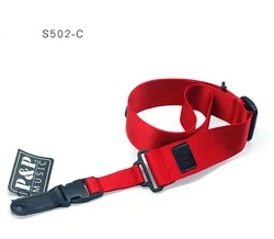 Premium Nylon Leather Guitar Strap for Acoustic & Electric Guitars - Hot Sale (Red)