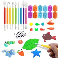 DIY Accessories Clay Dough Tool Set 3D Plasticine Mold Modeling Kit Children's Creative Cutter Scissor Mold Educational Toy Gift 1