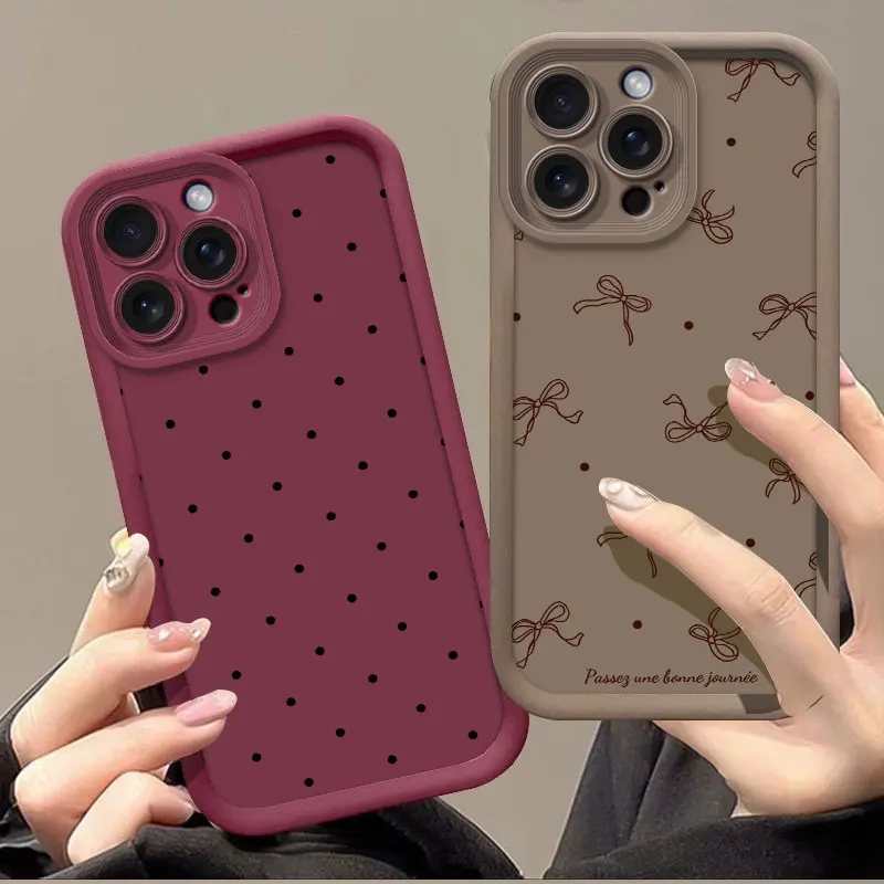 Butterfly Tie Soft Silicone Shockproof Protective Phone Case