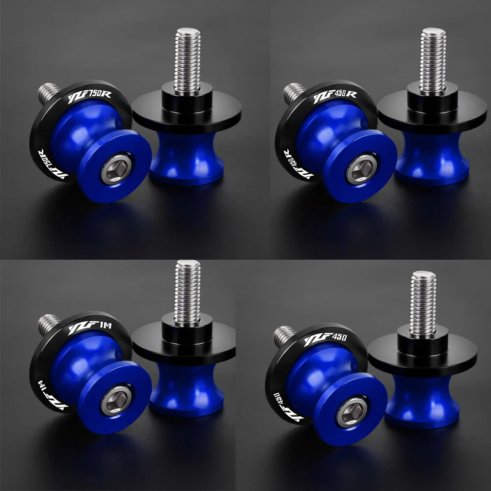 

Motorcycle Swingarm Spools M6 Stand Screws CNC Accessories For YAMAHA YZ600 YZF450 YZF450R YZF600 YZF600R YZF750R YZFR1M
