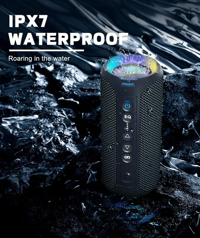 רמקול בלוטות' נייד Ortizan X8 Pro 40W — עמיד במים IPX7, בס עוצמתי ו-30 שעות נגינה - תמונה 3