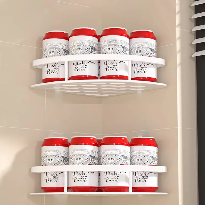 Bathroom Shelf Kitchen Storage Organizer Aluminum Alloy Shampoo Rack Shower Shelf 2PCS Bathroom Accessories No Drill