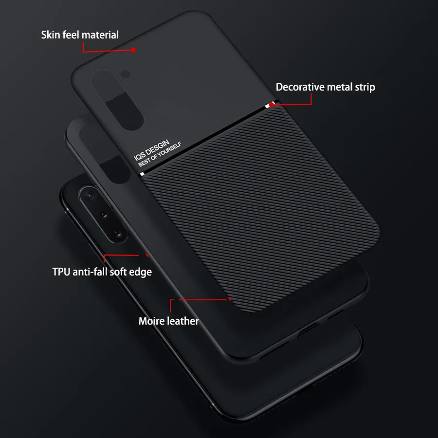 Magnetic Car Holder Silicone Matte Slim Case