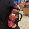 1200ML Sports Water Bottle with A Cute Large-mouthed Design, An Aesthetic Large-capacity Portable Summer Outdoor Straw Cup 3