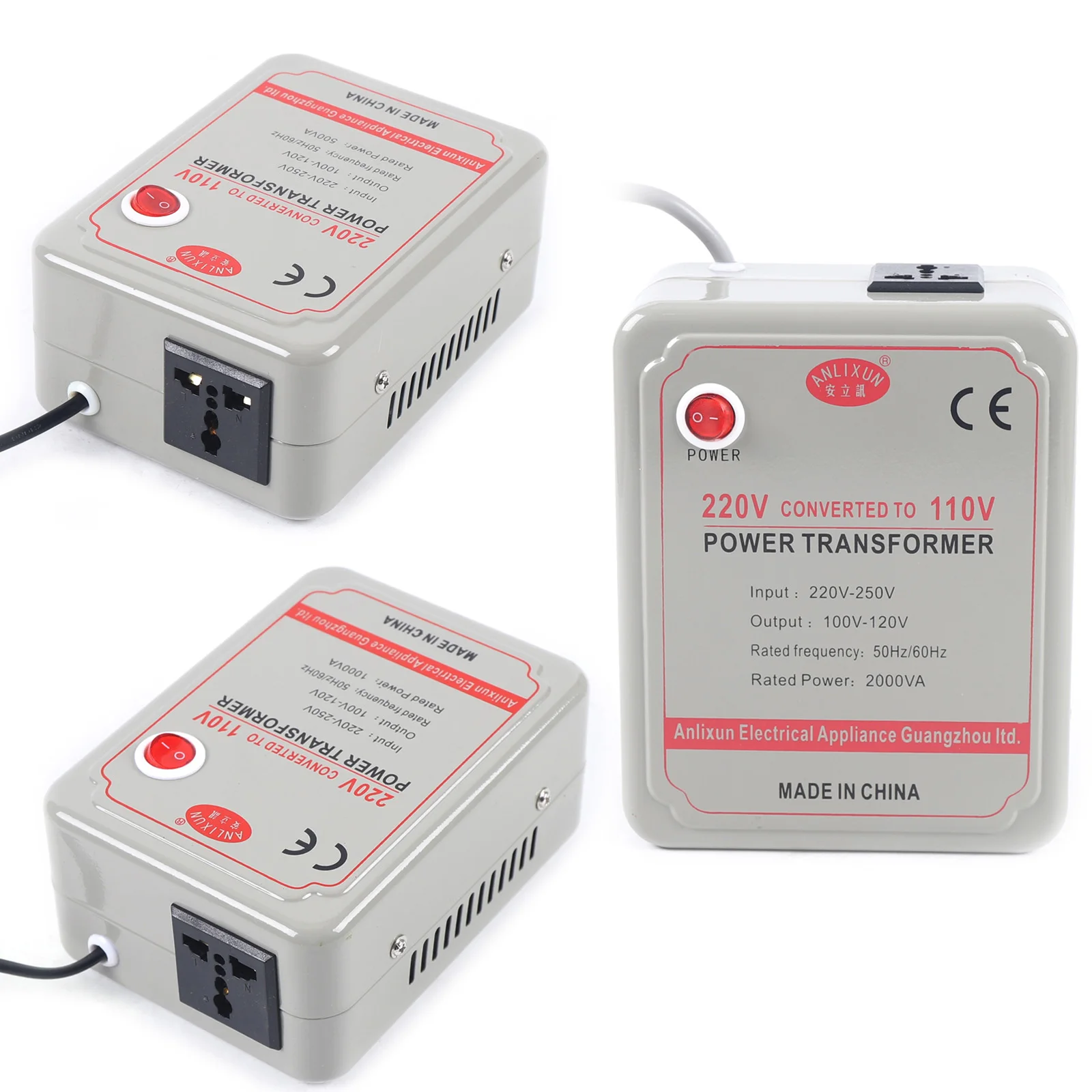Voltage Converter 220V-250V to 100V-120V Transformator