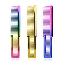 

1PC Colorful Salon Hairdressing Comb 827 Electroplating Anti-static Hair Comb Wide Tooth Haircut Hair Trimmer Comb Styling Tool