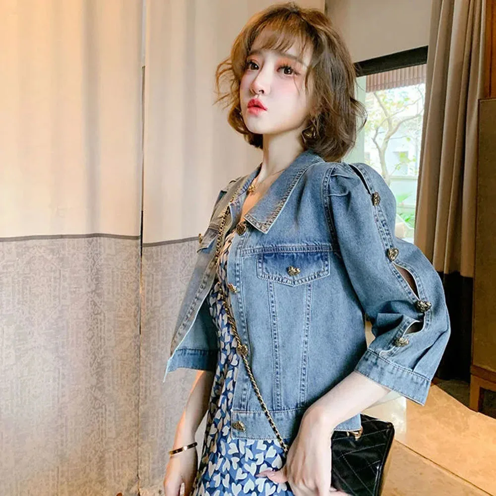 Full Sleeve Casual Jackets Ladies Denim Jacket, Size: Small at Rs  1600/piece in Delhi