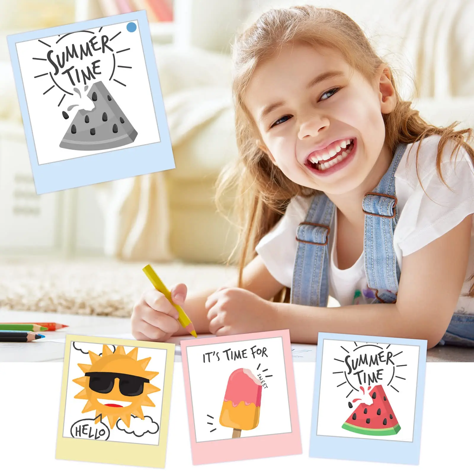 Mini Printer Thermal Paper Label Sticker Colorful Adhesive Self-adhesive Paper For Wireless Bluetooth Photo Inkless Printer 57mm