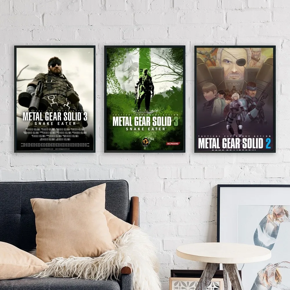 metal-gear-solid-3-poster-no-framed-poster-kraft-club-bar-paper-vintage