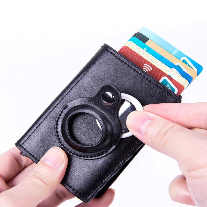

Новый RFID-кошелек, Тонкий минималистичный чехол для устройства отслеживания кредитных карт, защитный чехол для защиты от потери