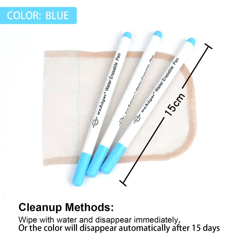 Plussign Wig Making Accessories Water Erasable Pen For Wig Making Beginner Fabric Markers 1Pcs/Lot2Pcs/Lot Sewing Measuring Tool