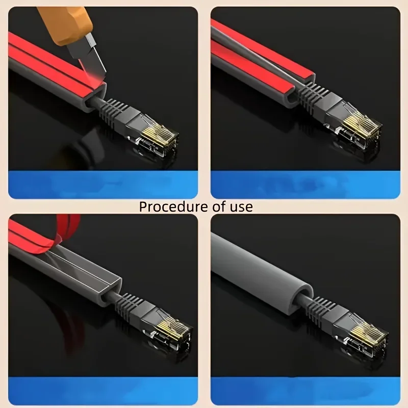 자가 접착식 케이블 보호대 - 벽과 바닥용 전선 관리 시스템, 설치 용이, 세 가지 색상 옵션