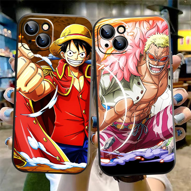 One Piece Anime Phone Case For iPhone X XS XR XS Max 11 11 Pro 12 12 Pro Max For iPhone 12 13 Mini Coque Back Soft Black best case for iphone 13 pro max