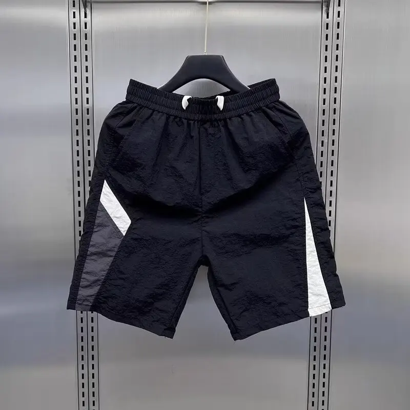 Quick Dry Cargo Shorts Fashion Brand Loose Japan fashion 2024 Men\'s Summer Casual Straight Wide-Leg American Sports Shorts