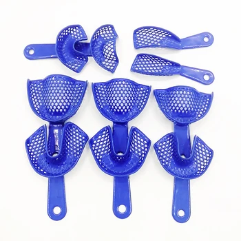 Dental Impressions Tray Plastic-Steel Teeth Holders Dentistry Instrument Oral Hygiene Dentist Materials Dental Trays Tools