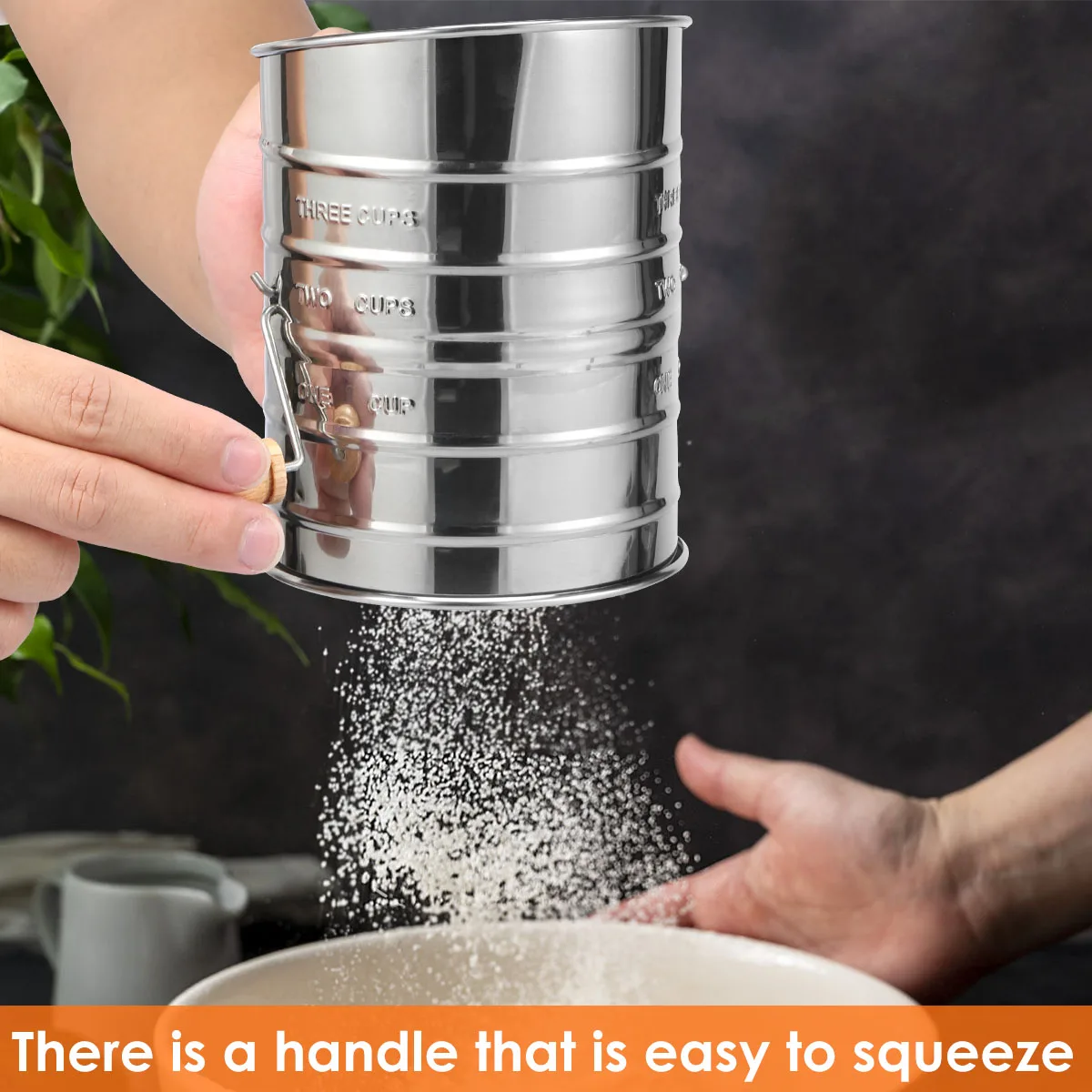 Tamis à Farine Fine Tamis Farine Acier Inox 30cm - Maille Fine Pour Pâtisserie | Tamisage Sucre Glace Tamis Légumes Fruits 30cm