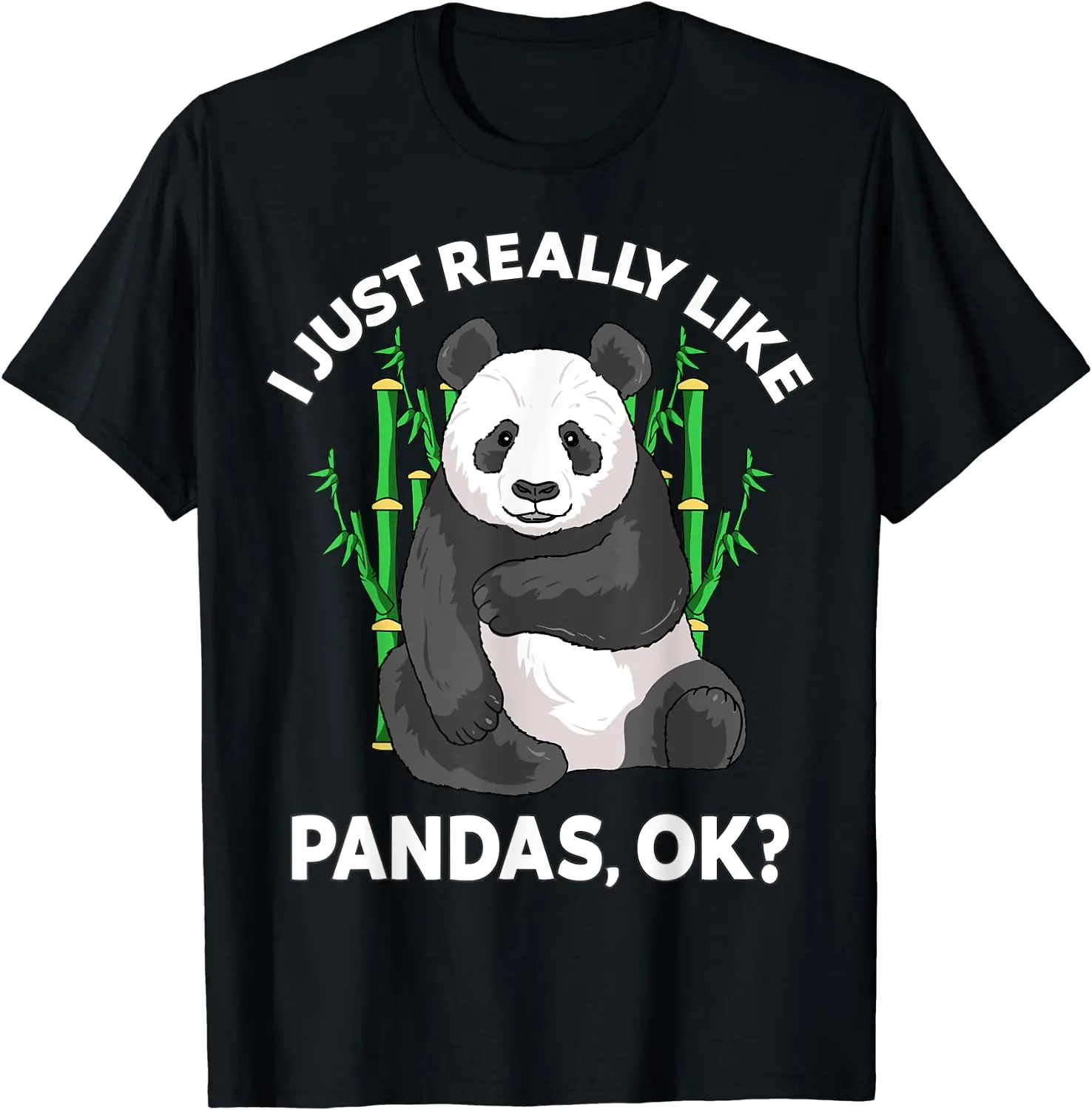 

Я просто очень люблю панды ок кавайная панда дети мужчины женщины короткий рукав хлопковая футболка